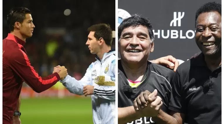 Messi, Cristiano; Maradona y Pelé