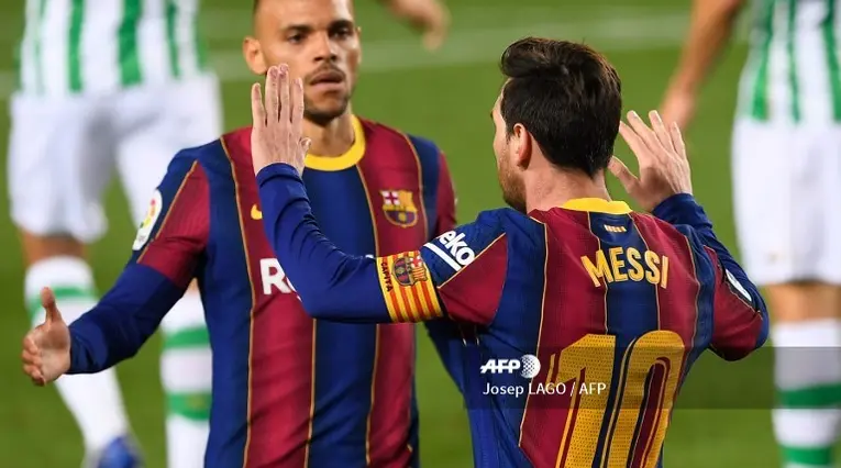 Messi, figura del Barcelona ante el Betis