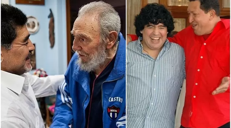 Maradona, Chávez, Fidel Castro