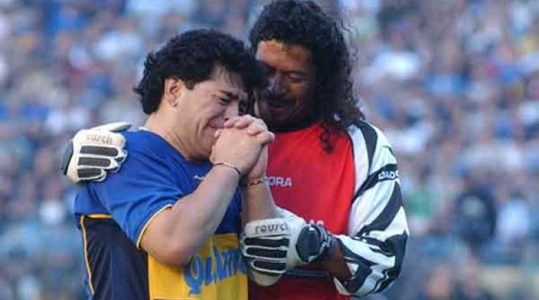 Diego Maradona y René Higuita