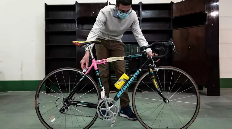 Bicicleta de Marco Pantani