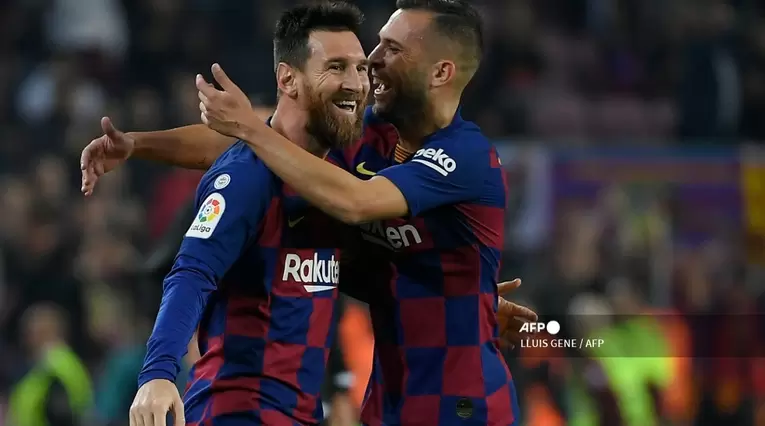 Jordi Alba y Messi, Barcelona