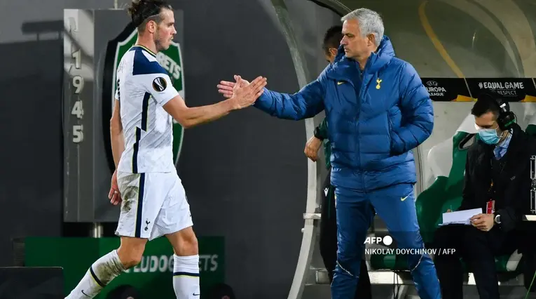 José Mourinho y Gareth Bale - Tottenham