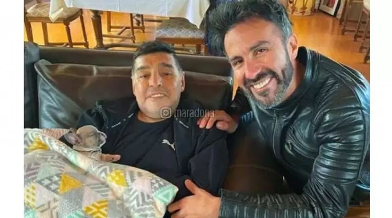 Diego Maradona y Leopoldo Luque