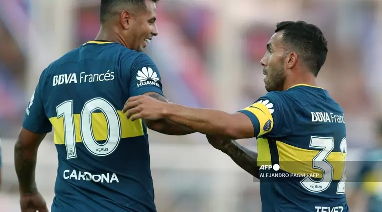 Edwin Cardona, Carlos Tévez; Boca Juniors