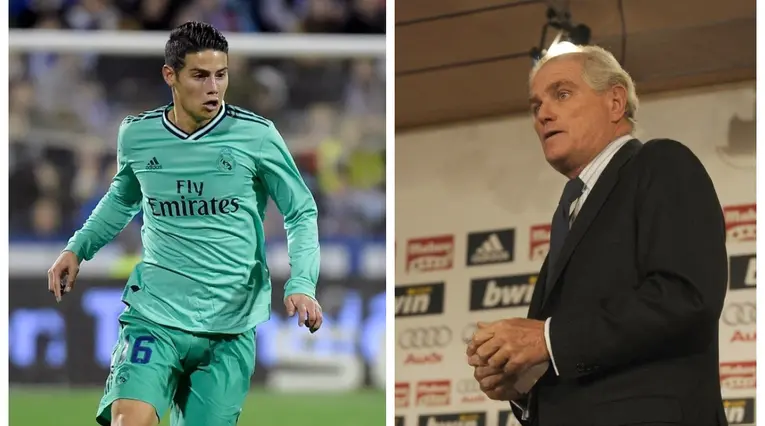 James Rodríguez y Ramón Calderón