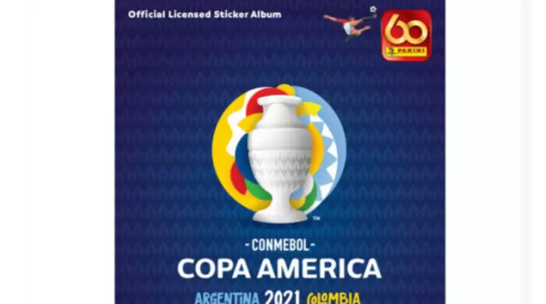Portada álbum Panini, Copa América 2021