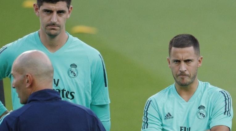 Eden Hazard y Thibaut Courtois - Real Madrid