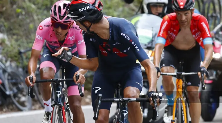 Daniel Martínez y Egan Bernal