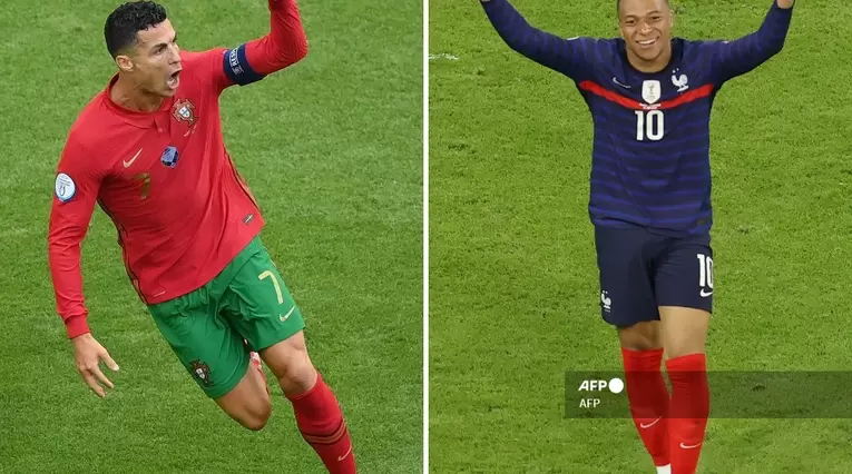 Portugal vs Francia; Cristiano Ronaldo vs Mbappé