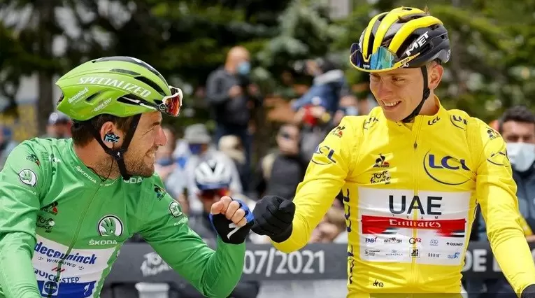 Cavendish y Pogacar - Tour de Francia