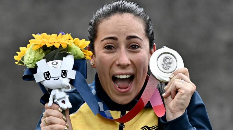 Mariana Pajón ganó medalla de plata en los Juegos Olímpicos de Tokio