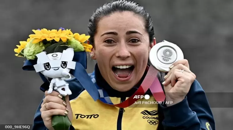 Mariana Pajón, plata en los Juegos Olímpicos de Tokio