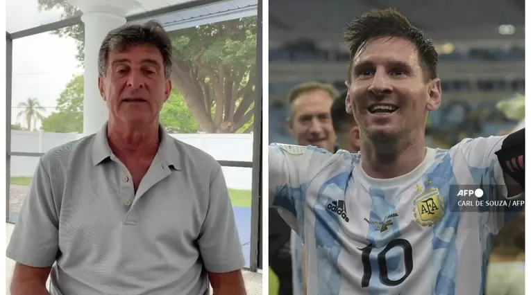 Mario Alberto Kempes y Lionel Messi