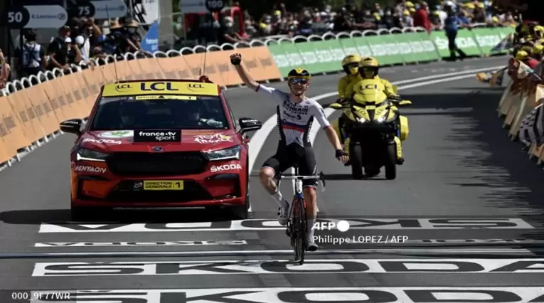 Mohoric, ganador de la etapa 19 del Tour de Francia