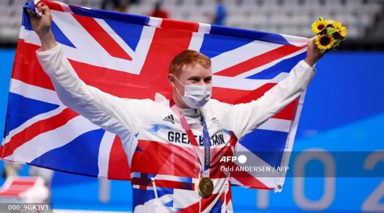 Tom Dean, nadador británico en los Juegos Olímpicos