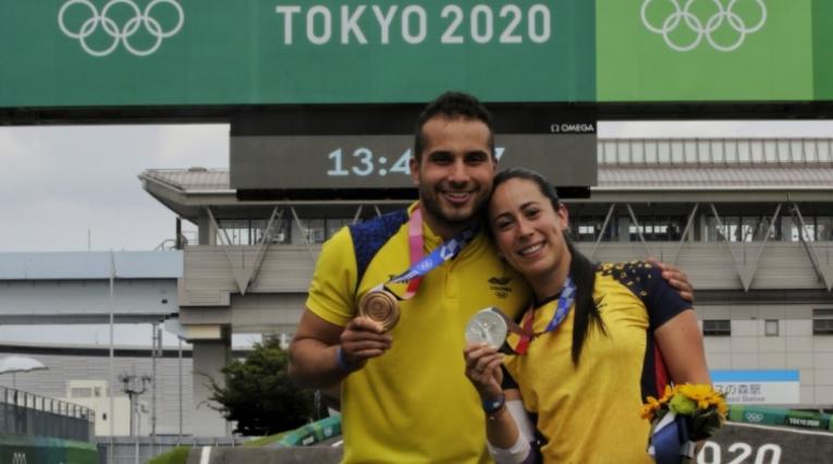 Mariana Pajón y Carlos Ramírez - Juegos Olímpicos