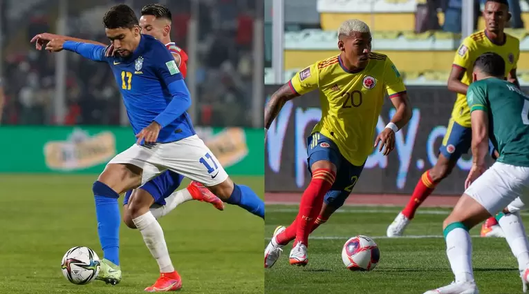 Colombia y Brasil en la Eliminatoria a Catar 2022