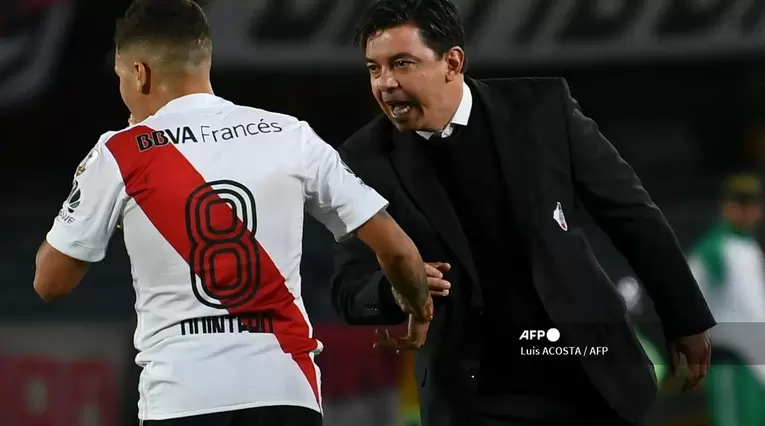 Marcelo Gallardo y Juanfer Quintero, River Plate