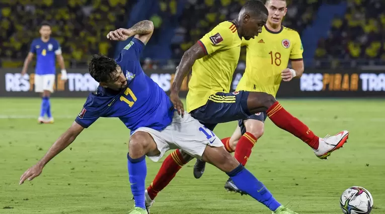 Selección Colombia vs Brasil, Lucas Paquetá, Wílmar Barrios