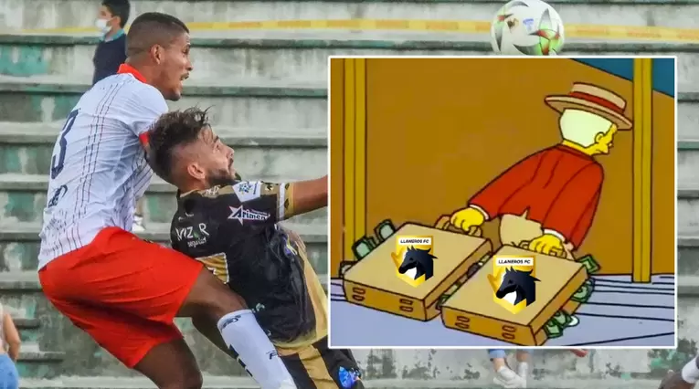 Llaneros vs Unión Magdalena; meme