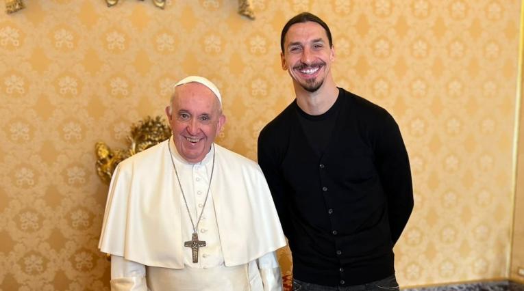 Zlatan Ibrahimovic y el papa