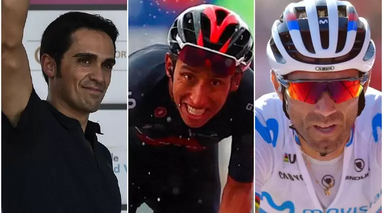 Contador, Egan y Valverde