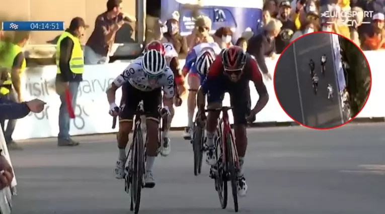 Sergio Higuita y Daniel Martínez protagonizaron final de etapa en la Vuelta a Algarve
