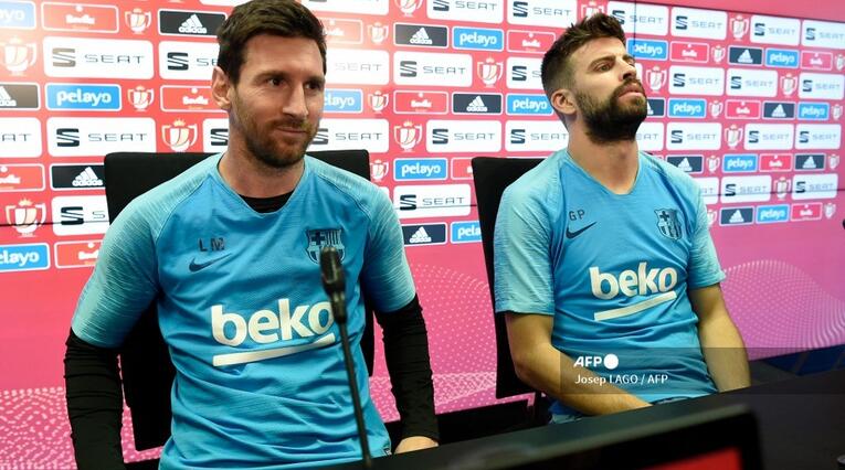 Lionel Messi y Gerard Piqué