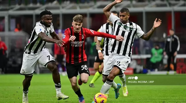 Milán vs Udinese