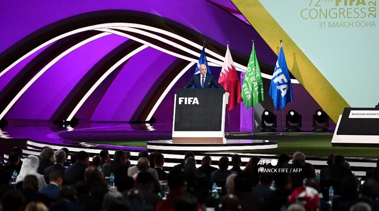 Congreso de la FIFA, en Doha, Catar.