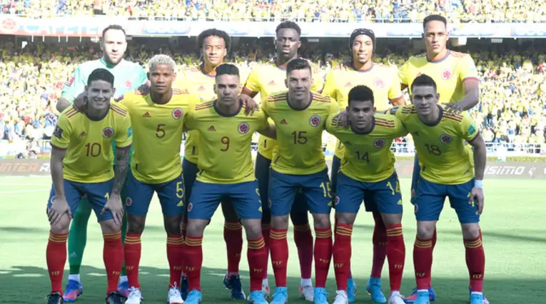 Selección Colombia en su ultimo partido en el Metropolitano