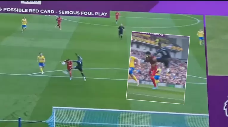 Luis Díaz golpe fuerte en su segundo gol con Liverpool