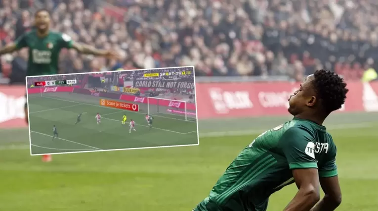 Luis Sinisterra convirtió un nuevo gol en el Feyenoord vs Ajax
