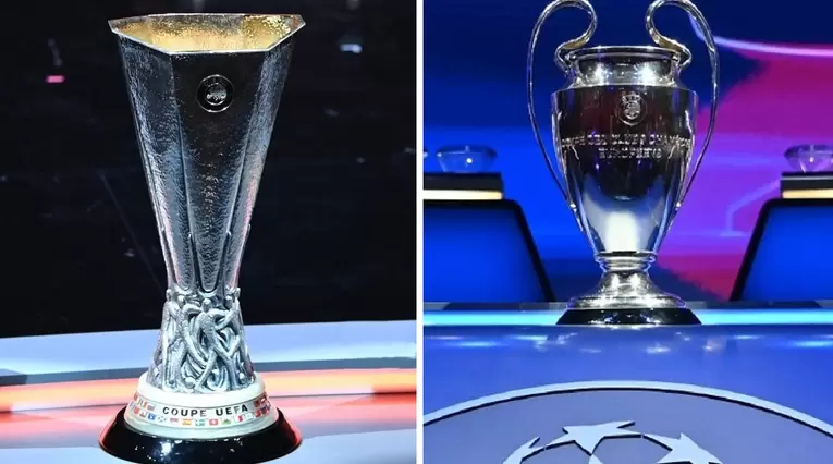 Trofeos de Europa League y Champions