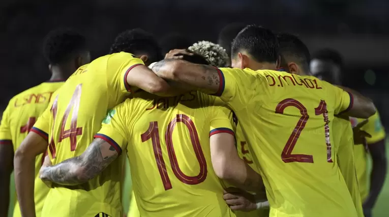 Selección Colombia en su victoria ante Venezuela, Eliminatoria Qatar 2022.