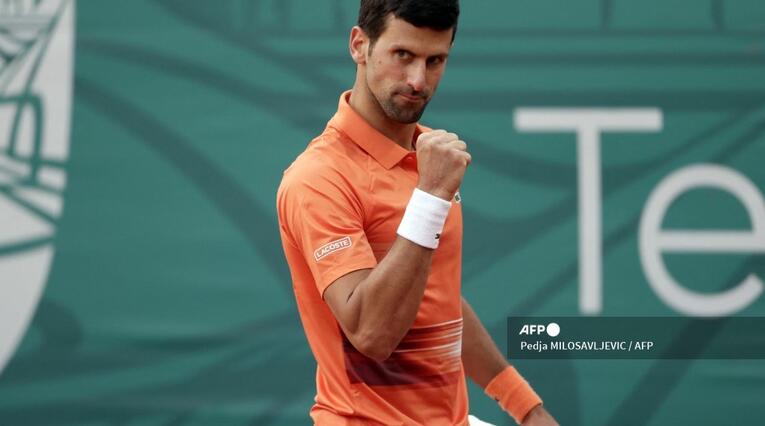 Novak Djokovic en su partido por los cuartos de final del ATP 250 de Belgrado.