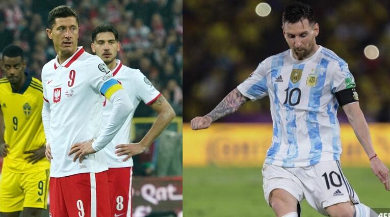 Messi y Lewandowski, podrían verse las caras en el Argentina vs Polonia de Qatar 2022.