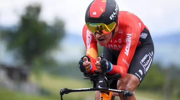 Santiago Buitrago, el mejor colombiano en la general del Giro.
