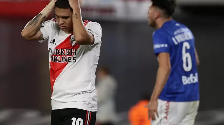 Juan Fernando Quintero en su vuelta a River Plate