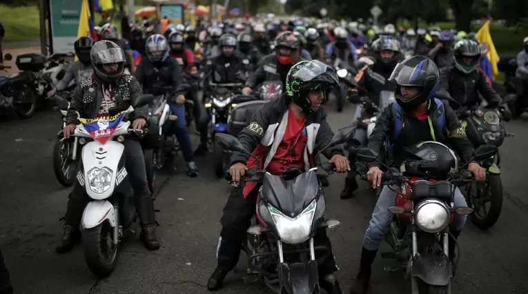 Motociclistas en Bogotá