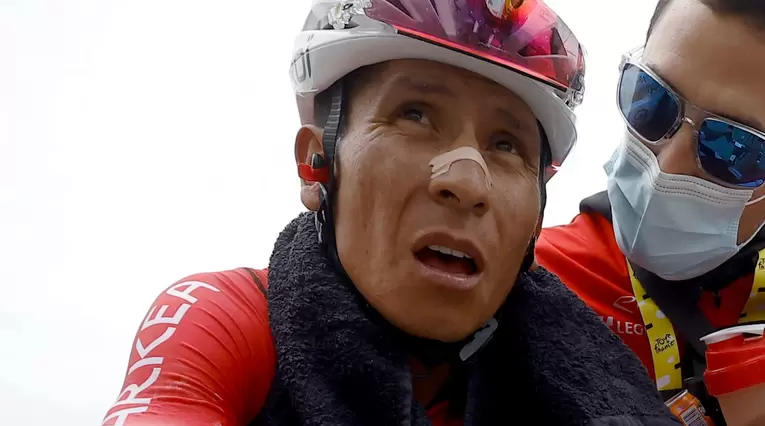 Nairo Quintana con el Arkea en una etapa del Tour de Francia 2022