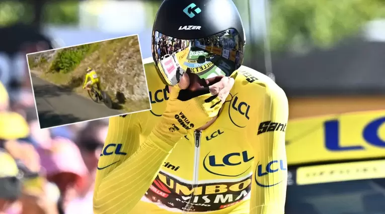 Jonas Vingegaard en la penúltima etapa del Tour de Francia 2022