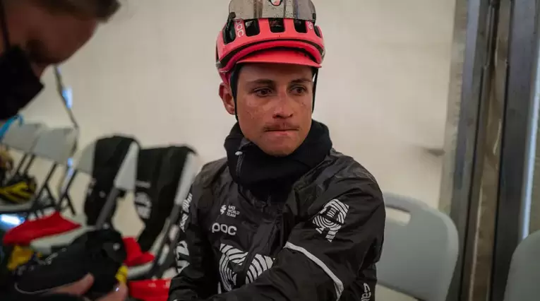 Esteban Chaves, ciclista del Education Firts en la Vuelta a España