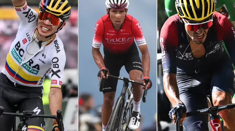 Sergio Higuita, Nairo Quintana, Daniel Martínez, los mejores del ránking UCI