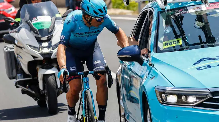 Superman López, uno de los capos del Astana en la Vuelta a Burgos