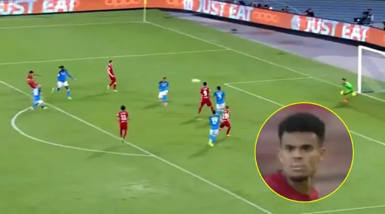 Gol Luis Díaz, Champions vs Napoli
