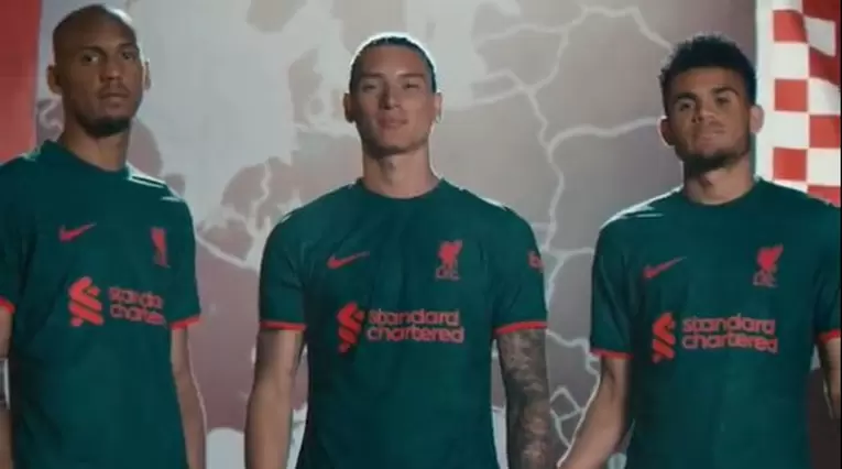 Luis Díaz - segunda camiseta del Liverpool