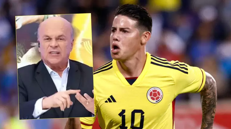 Mensaje Carlos Antonio Vélez a James Rodríguez tras debut de Néstor Lorenzo en la selección Colombia