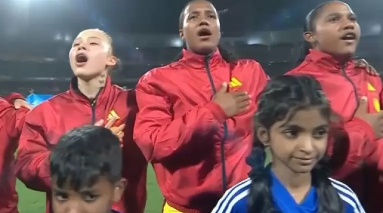 Himno de Colombia en la final del Mundial femenino sub 17